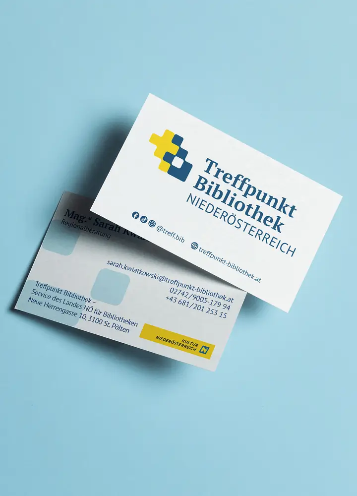 Treffpunkt BIB Visitenkarten – DOCKNER druck@medien