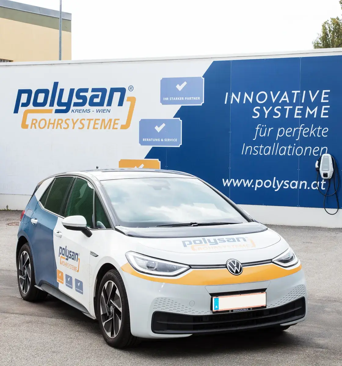 Polysan Fahrzeugbeklebung – DOCKNER druck@medien